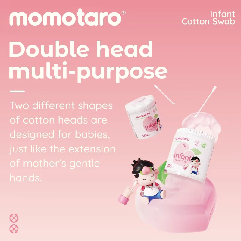 Momotaro Infant Cotton Swabs for Gentle and Everyday Baby Care