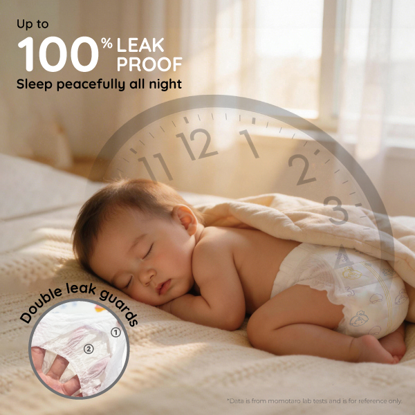 Up to 100% Leak Protection: Help Your Baby Sleep Peacefully All Night