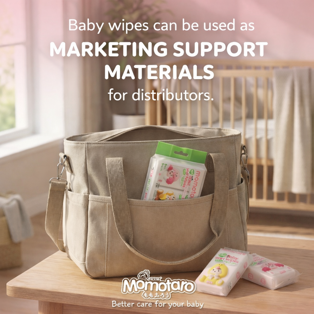 Momotaro Baby Wipes – The Perfect Marketing Support Material for Distributors