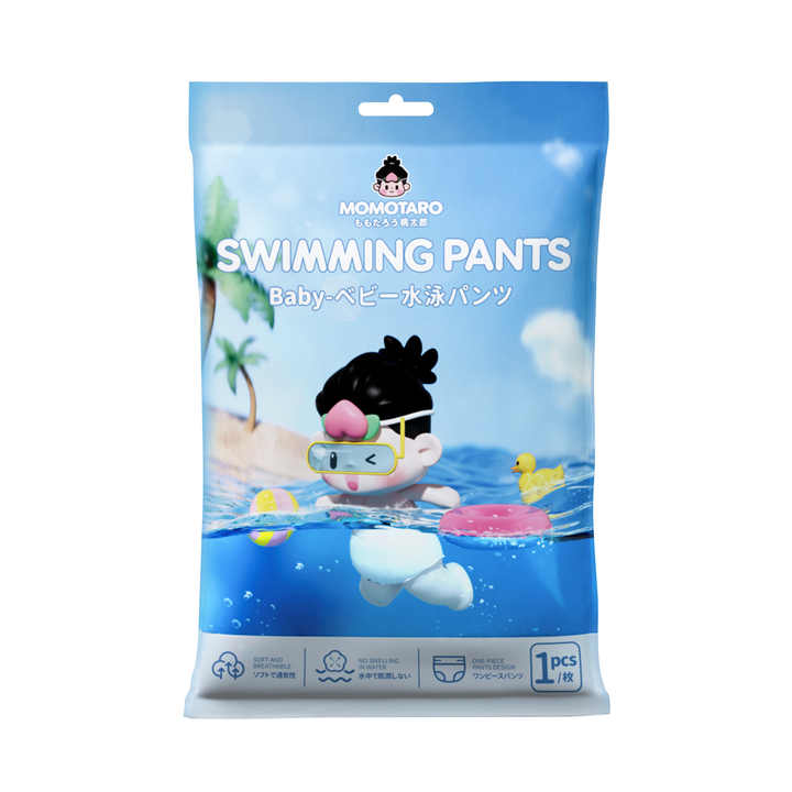 MOMOTARO Wholesale Free Samples Premium Waterproof Swimming Trunks Baby Child Diaper Swim Training Pant Diapers for Baby