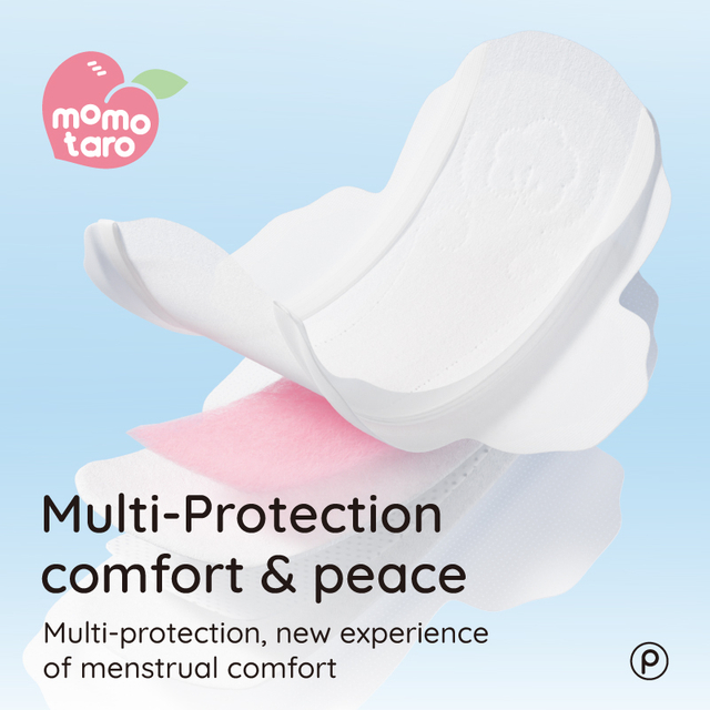 Leak-free soft breathable ultra-thin breathable disposable sanitary towel pad for women