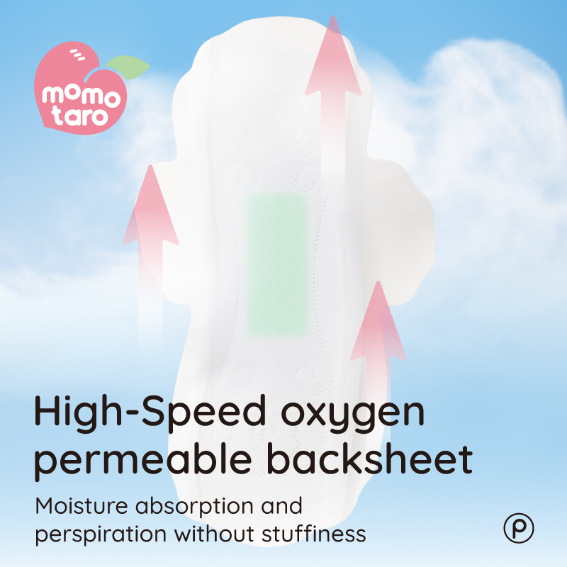 Leak-free soft breathable ultra-thin breathable disposable sanitary towel pad for women