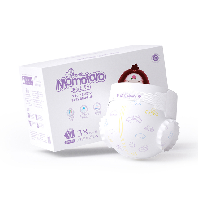 Japanese cheap and preferential Momotaro organic newborn disposable baby diapers.